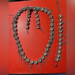 Bebe necklace, bracelet, earrings.